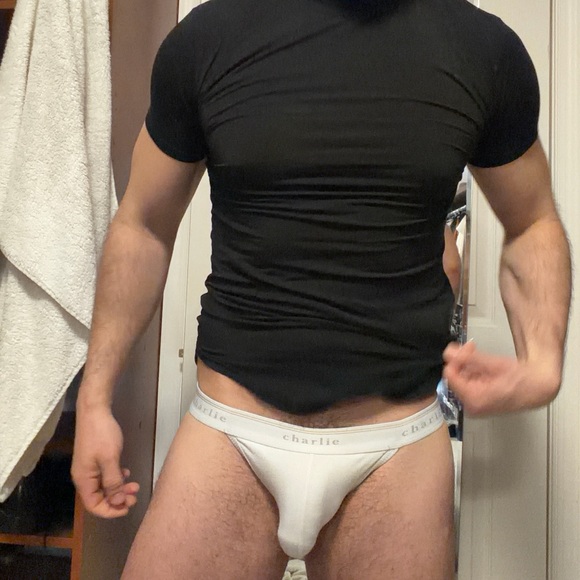 Charlies Classic White Men's Sport Brief - Picture 3 of 3